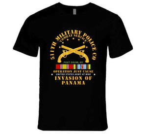 Just Cause - 511th Military Police Company - Fort Drum, New York With Service Ribbons T Shirt, Premium and Hoodie