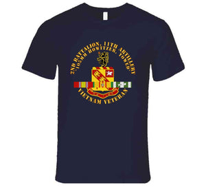 Army - 2nd Battalion, 11th Artillery (105mm Howitzer, Towed) W Vn Svc Ribbon X 300 T Shirt