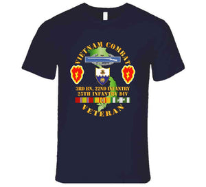 Army - Vietnam Combat Infantry Veteran w 3rd Bn 22nd Inf - 25th ID T Shirt