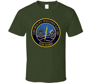 Navy - Uss Mount Whitney (lcc20) - Vox Maris Wo Txt X 300 Long Sleeve T Shirt