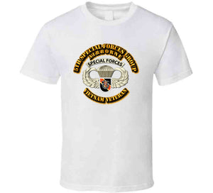SOF - 5th SFG - Airborne Badge - Vietnam Veteran T Shirt