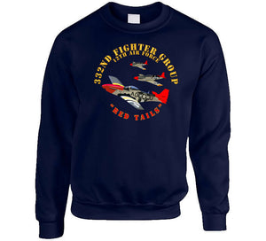 Army - Aac - 332nd Fighter Group - 12th Af - Red Tails T Shirt