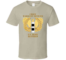 Load image into Gallery viewer, Army - Emblem - Warrant Officer - Cw2 - Retired T Shirt
