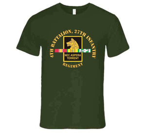 Army - 4th Battalion, 27th Infantry W Vn Svc X 300 T Shirt