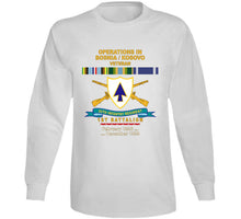 Load image into Gallery viewer, Army - 26th Infantry Regiment - Dui W Br - Ribbon - Top - 1st Bn W Bosnia - Kosovo Svc  X 300 T Shirt
