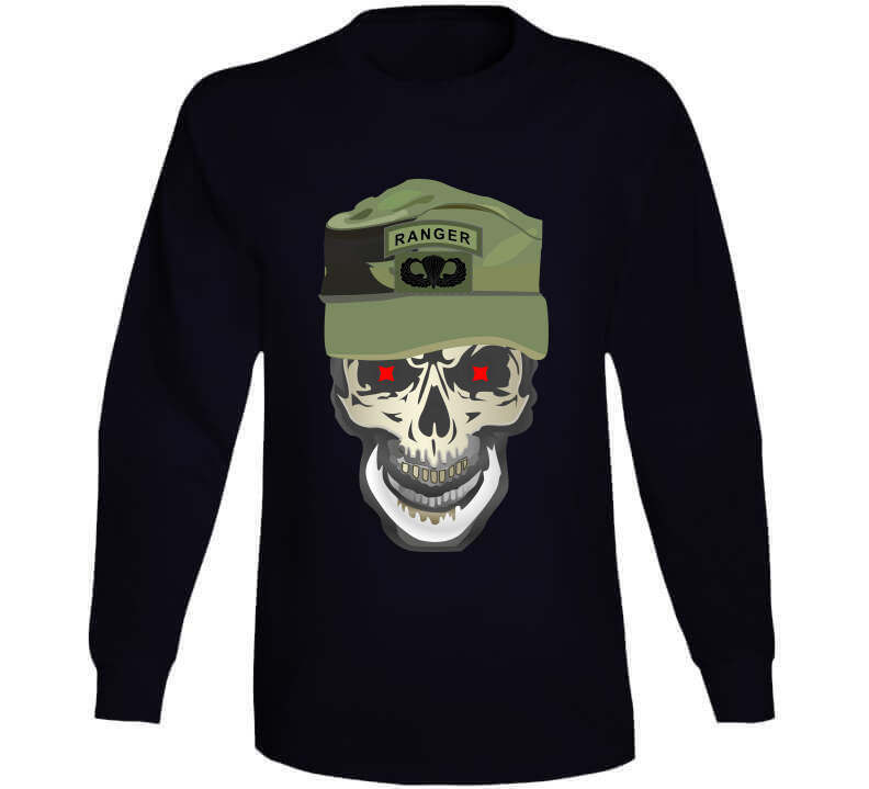 Army - Ranger Patrol Cap - Skull - Ranger Airborne X 300 V1 Long Sleeve