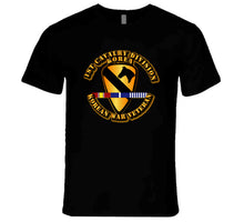 Load image into Gallery viewer, Army - 1st Cavalry Division - Korea w SVC Ribbons T Shirt
