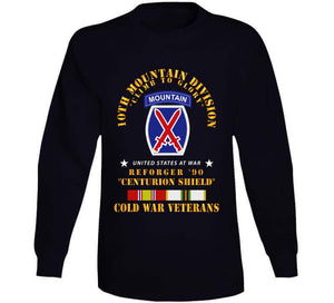 Army - 10th Mountain Division - Climb To Glory - Reforger 90, Centurion Shield  - Cold X 300 T Shirt