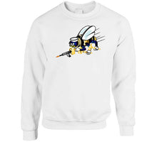 Load image into Gallery viewer, Navy - Seabee - Bee Only  - No Shadow X 300 T Shirt
