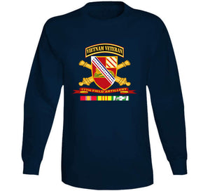 Army - 17th Field Artillery W Br - Ribbon Vn Svc Vet Tab T Shirt