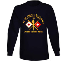 Load image into Gallery viewer, Army - 121st  Signal Bn W  Br - Us Army W Bn Num X 300 T Shirt
