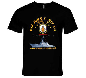 Navy - Destroyer - Uss John S Mccain - Ship T Shirt