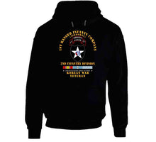 Load image into Gallery viewer, Army - 1st Ranger Inf Company - 2nd Id W Korea Svc X 300 T Shirt
