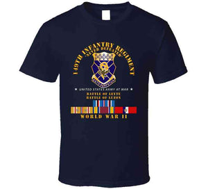 Army -  149th Infantry Regiment - Battle Of Leyte-luzon - Coa - Wwii Pac Svc X 300 T Shirt