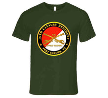 Load image into Gallery viewer, Army - 10th Cavalry Regiment - Fort Concho, Tx - Buffalo Soldiers W Cav Branch T Shirt

