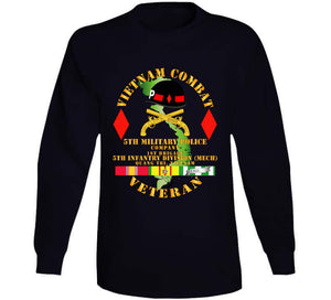 Army - Vietnam Combat Veteran W 5th Military Police Co W 5th Id T Shirt