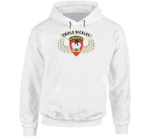 Load image into Gallery viewer, Army - Airborne Badge - 555th Parachute Infantry Bn - Ssi W  Triple Nickles Tab X 300 T Shirt
