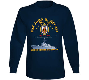 Navy - Destroyer - Uss John S Mccain - Ship T Shirt