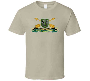 Army - Us Army Special Forces Command - Flash W Br - Ribbon X 300 T Shirt