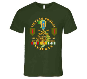 Army - Vietnam Combat Infantry Vet - 1st Squadron 4th Cav - 1st Inf Div Ssi T Shirt