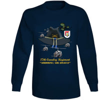 Load image into Gallery viewer, Army - 17th Cavalry Hat - Abn - Air Assault  w Br w Flash  w Slicks T Shirt
