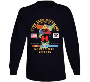 Army - 73rd Tank Battalion, 7th Infantry Div - Vs Nk - China, Korean War W Korea Map Green X 300 Classic T Shirt, Crewneck Sweatshirt, Hoodie, Long Sleeve, Mug