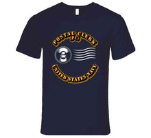 Load image into Gallery viewer, Navy - Rate - Postal Clerk T Shirt
