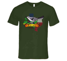 Load image into Gallery viewer, Texas Mockingbird W Texas Flag T Shirt
