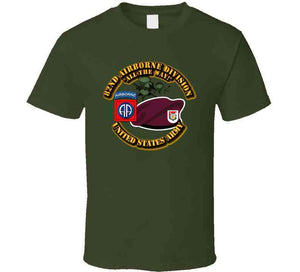 Army - 82nd Airborne Div - Beret - Mass Tac - Maroon  - 1 Recon Sqn 17th Cav T Shirt