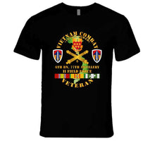 Load image into Gallery viewer, Army - Vietnam Combat Veteran W 6th Bn 77th Artillery Dui - Ii Field Force W Vn Svc Long Sleeve T Shirt
