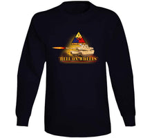 Load image into Gallery viewer, Army - 2nd Armored Division  - M1a1 Tank  - Hell On Wheels W Fire X 300 T Shirt
