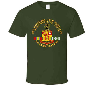 Army - 2nd Battalion, 11th Artillery (105mm Howitzer, Towed) W Vn Svc Ribbon X 300 T Shirt