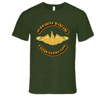 Load image into Gallery viewer, Navy - Submarine Badge - Gold T Shirt
