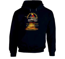 Load image into Gallery viewer, Army - Cold War Vet -  2nd Armored Division  - Garlstedt, Germany - M60a1 Tank  - Hell On Wheels W Fire X 300 Hoodie
