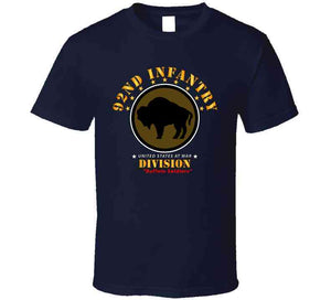 Army - 92nd Infantry Division - Buffalo Soldiers RGB 300DPI Ladies T Shirt
