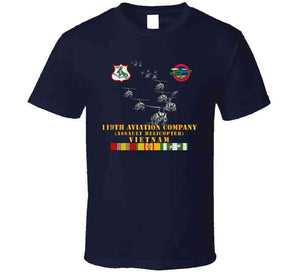 Army - 119th Aviation Company (assault Helicopter) W Ssi W Vn Svc X 300 T Shirt