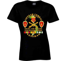 Load image into Gallery viewer, Army - Vietnam Combat Veteran W 6th Bn 77th Artillery Dui -25th Infantry Div T Shirt
