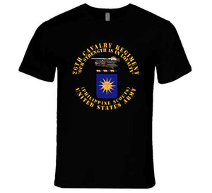 Army - Coa - 26th Cavalry Regiment (philippine Scouts)  - Our Strength T Shirt