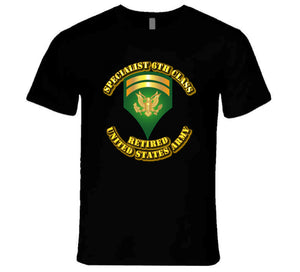 Specialist 6 - w Text - Retired T Shirt