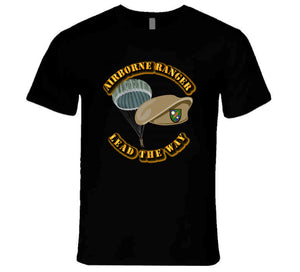 SOF - Airborne Ranger - Beret - Lead the Way w paratroop T Shirt
