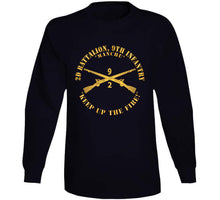 Load image into Gallery viewer, Army - 2nd Bn 9th Infantry Regiment - Keep Up The Fire W In Branch X 300 T Shirt
