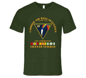 Navy - Carrier Air Wing Seventeen - Vietnam Veteran W Vn Svc T Shirt