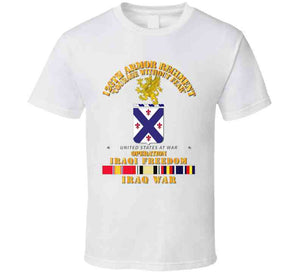 Army - 126th Armor Regiment - W Iraq Svc Ribbons - Oif - T Shirt