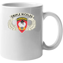 Load image into Gallery viewer, Army - Airborne Badge - 555th Parachute Infantry Bn - Ssi W  Triple Nickles Tab X 300 T Shirt
