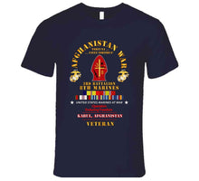 Load image into Gallery viewer, Usmc - Afghanistan War Veteran - 3rd Bn, 8th Marines - Oef - Kabul W Car Afghan Svc X 300 T Shirt
