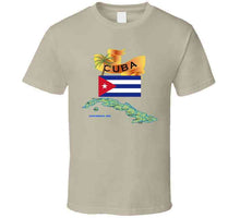Load image into Gallery viewer, Cuba - Cuba With Palm And Map Green X 300 V1 Classic T Shirt
