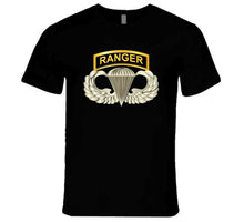 Load image into Gallery viewer, Sof - Airborne Badge - Ranger Tab T Shirt
