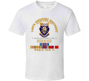 Army -  149th Infantry Regiment - Battle Of Leyte-luzon - Coa - Wwii Pac Svc X 300 T Shirt