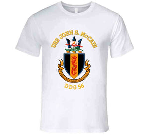 Navy - Uss John S. Mccain (ddg-56) Wo Bakgrd T Shirt