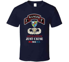 Load image into Gallery viewer, Army - 3rd Rgr Bn  With Dui - Basic Airborne W Combat Jump Star W Opn Just Cause Txt X 300 Classic T Shirt, Crewneck Sweatshirt, Hoodie, Long Sleeve, Mug
